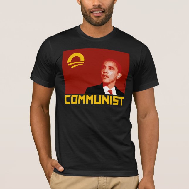 T-shirt Anti-Obama : Communiste de Barack Obama (Devant)