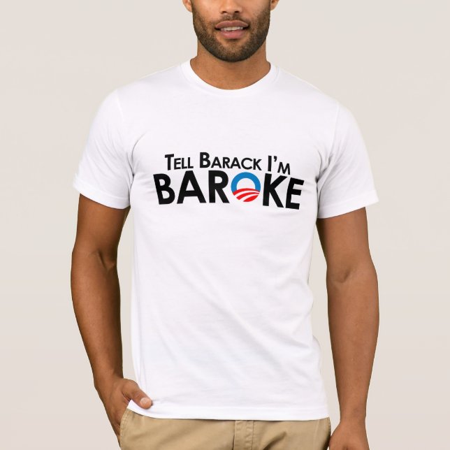 T-shirt Anti-Obama - dites Barack Im Baroke (Devant)