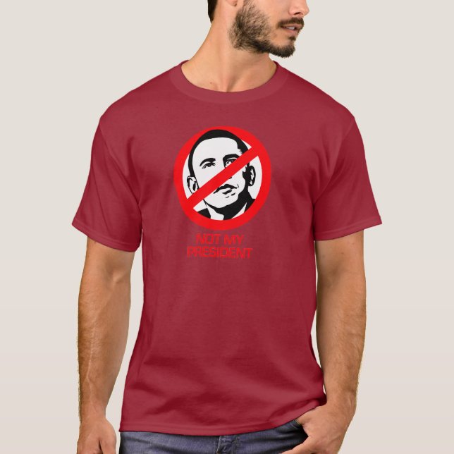 T-shirt Anti-Obama - non mon président (Devant)