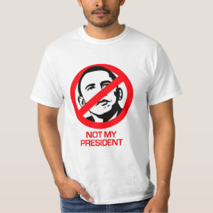 T-shirt Anti-Obama - non mon président
