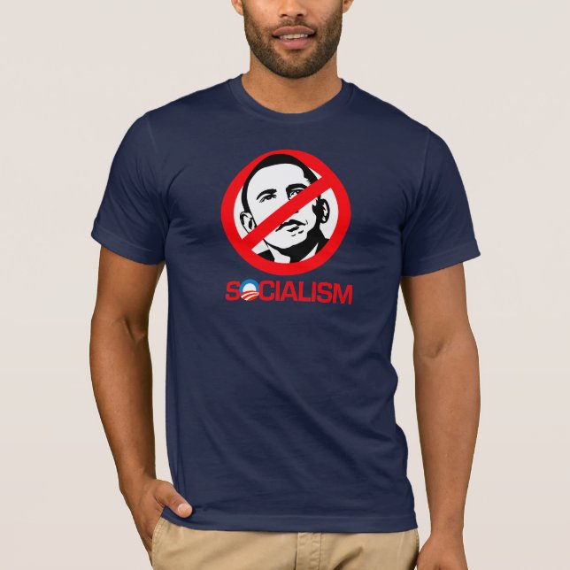T-shirt Anti-Obama - socialisme de fin (Devant)