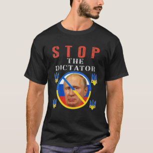 T-shirt Anti Poutine, Stop Poutine, Fierté ukrainienne, D