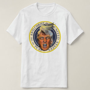 T-shirt Anti Président Trump Sceau de l'Anti-Christ