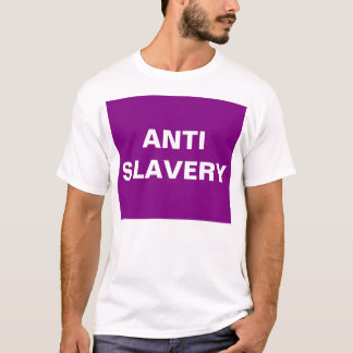 T - Shirt Anti-Sklavenverei Lila