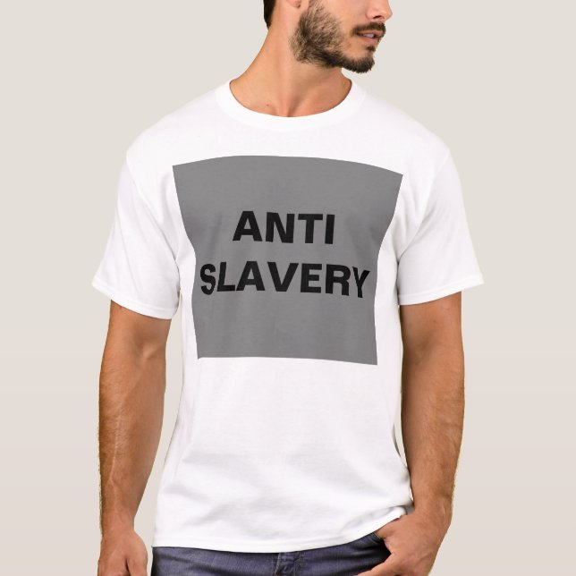 T - Shirt Anti Sklavery Gray (Vorderseite)