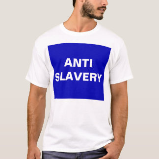 T - Shirt Anti Slavery Blue