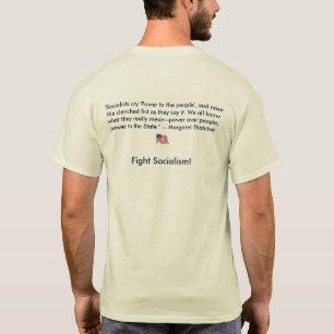 T-shirt Anti-Socialisme Margaret Thatcher