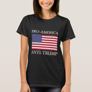 T-shirt Anti-Trump anti-américain - Le drapeau américain r