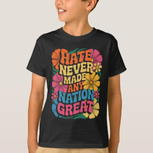 T-shirt Anti Trump Floral Démocrate Président Libéral