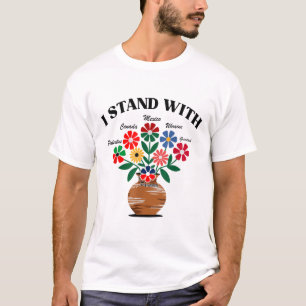 T-shirt Anti Trump I stand with Canada Mexique Groenland R
