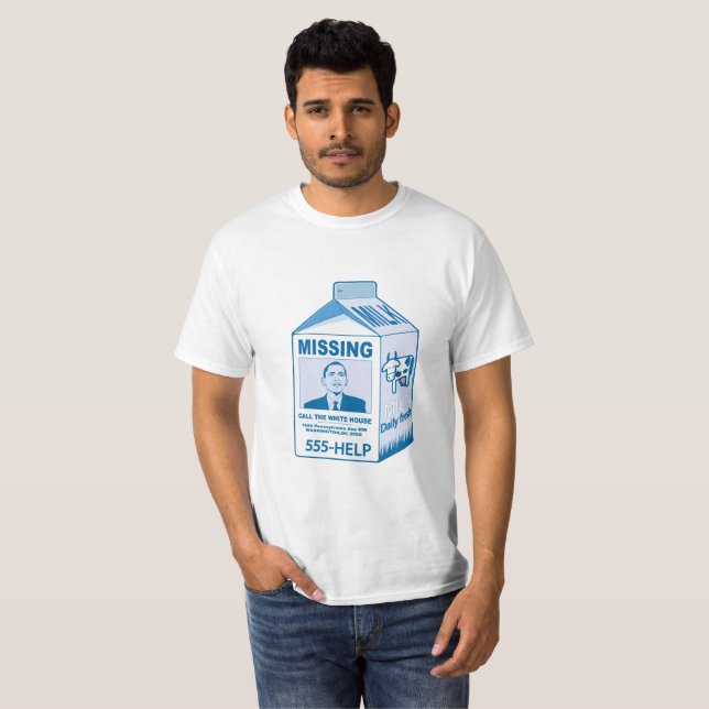 T-shirt Anti-Trump : Obama nous manque (Devant entier)