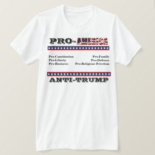 T-shirt anti-TRUMP PRO-AMÉRIQUE
