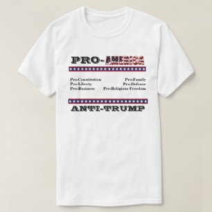 T-SHIRT ANTI-TRUMP PRO-AMÉRIQUE