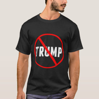 T-shirt Anti Trump Red Circle X Politique