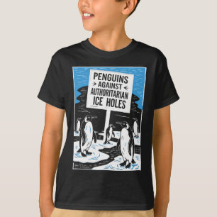 T-shirt Anti Trump Résiste aux pingouins contre les autori