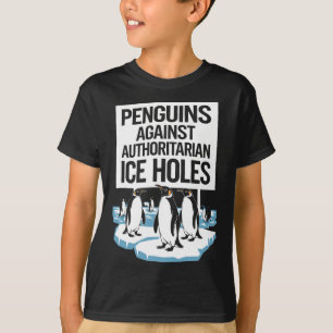 T-shirt Anti Trump Résiste aux pingouins contre les autori