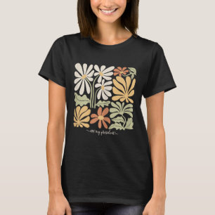 T-shirt Anti Trump Subtil Pas Mon Président Fleurs Femmes