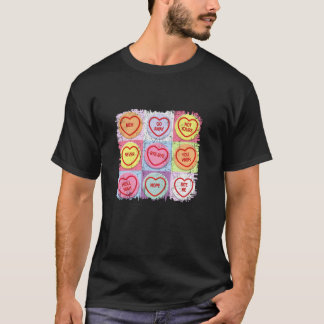 T-shirt Anti Valentines Day Drôle Bonbons Valentines Coeur