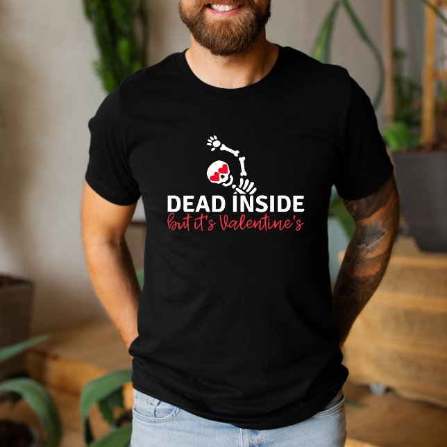 T-shirt Anti Valentine's Day Drôle et sarcastique Squelett (Créateur téléchargé)