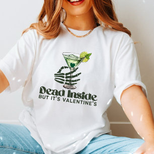 T-shirt Anti Valentine's Day Skeleton main Dead Inside