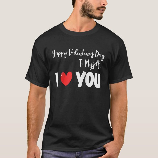 T-shirt Anti Valentine's Day  Valentines Heart Lonely Day  (Devant)