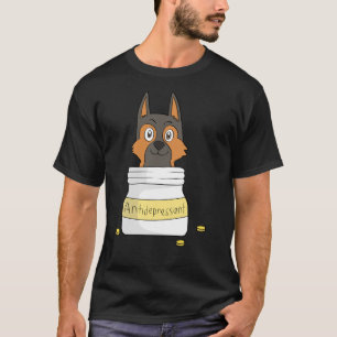 T-shirt Antidépresseur berger allemand