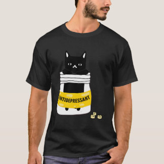 T-shirt Antidépresseur de chat