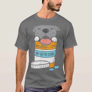 T-shirt Antidépresseur Pitbull Drôle Pitties Amoureux des 