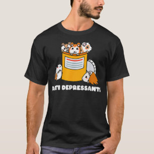 T-shirt Antidépresseurs Guinée Pig Funny Mignonne Guinée P