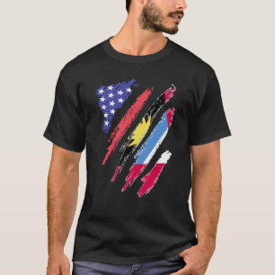 T-shirt Antigua American Patriot cultive Heart Flag Stripe