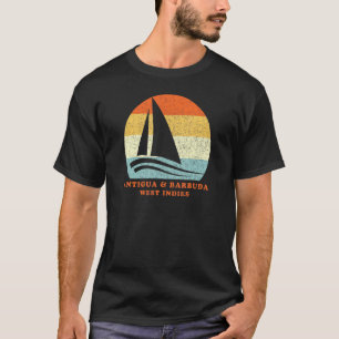 T-shirt Antigua-et-Barbuda Antilles Voilier Vintage Vac