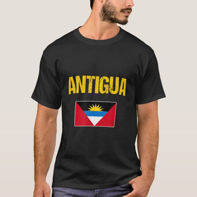T-shirt Antigua-Et-Barbuda - Drapeau Jeunesse (Devant)