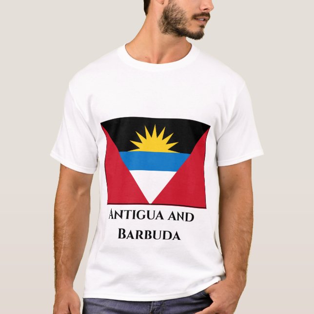 T-shirt Antigua et Barbuda Flag (Devant)