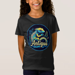 T-Shirt Antigua Island Caribbean Gecko