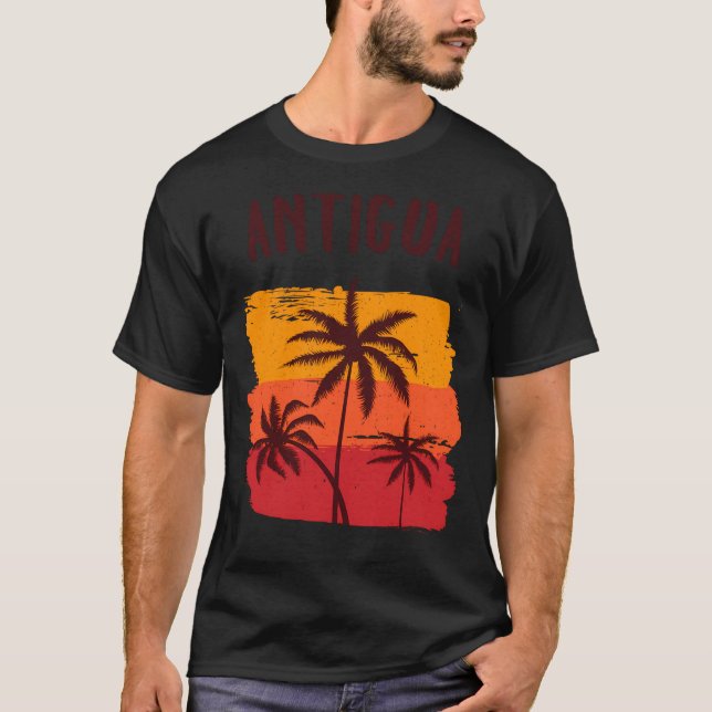 T-shirt Antigua Vacation Souvenir (Devant)