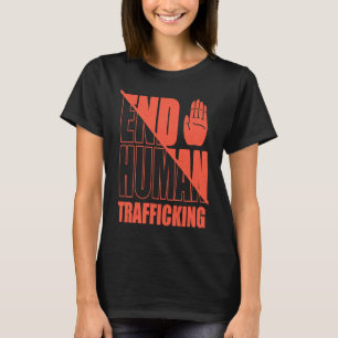 T-shirt Antique Finir Trafic d'Êtres Humains