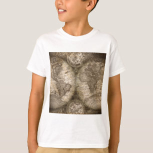 T-shirt Antique Historique Ancien Monde Atlas Continents
