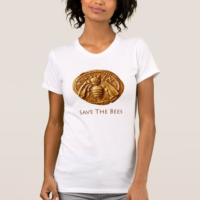 T-shirt ANTIQUE HONEY BEE COIN Sauver les abeilles (Devant)