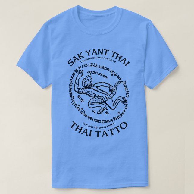 T-shirt Antique Sak Yant Muay Monkey Thai (Design devant)