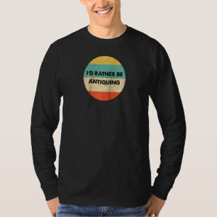T-shirt Antiquer Je préfère être antiquaire Raglan