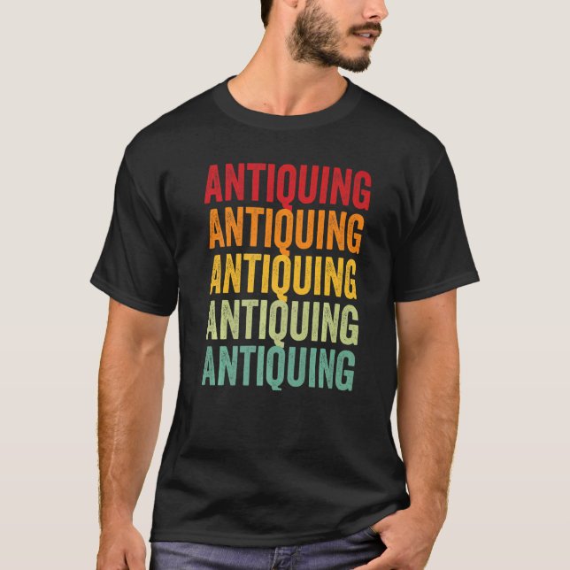 T-shirt Antiquité Hobbyiste Rainbow (Devant)