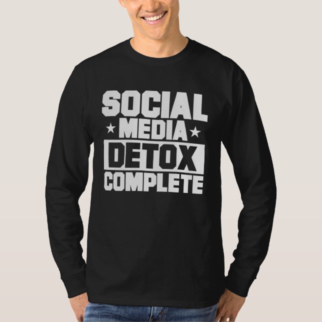 T-shirt Antisocial Social Media Detox Complete Introvert (Devant)