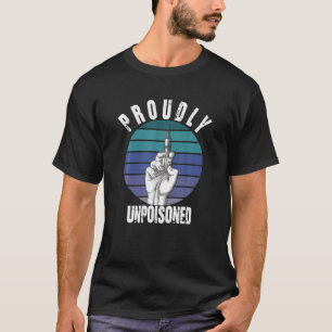 T-shirt Antivax Sans Vax Anti Vaccine Vin Fièrement Non Em