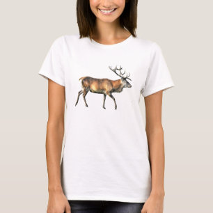 T-shirt Antlered Deer Stag Wildlife Art