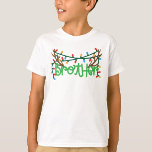 T-shirt Antlers de rennes de Noël   Frère