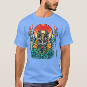 T-shirt Anubis Ancien Dieu Égyptien De La Morte Égypte Anp
