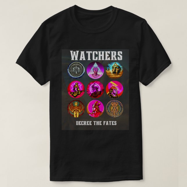 T-shirt Anunnaki Watchers Décret Les destins Historique Al (Design devant)