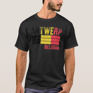 T-shirt Anvers Drapeau Belgique Belges Hommes Femmes Enfan