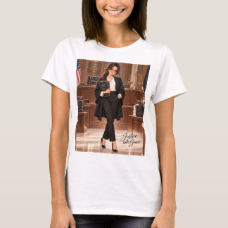 T-Shirt Anwältin mit Gerechtigkeit und Anmut