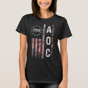 T-shirt Aoc Alexandria Ocasio Cortez 2028 Pour Le Présiden